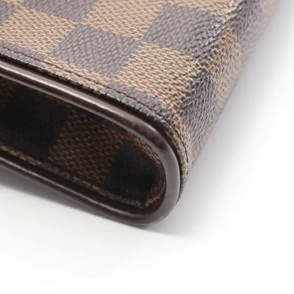 LOUIS VUITTON Brown Damier Leather Pochette Fanny Pack - Picture 8 of 9